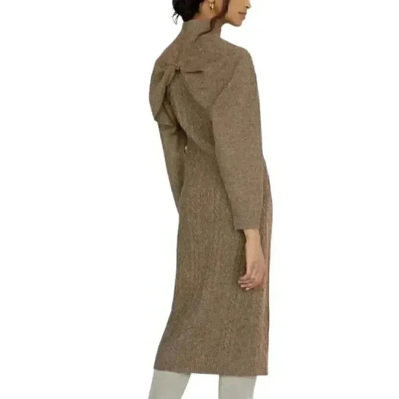 Anthropologie Current Air Cable Knit Midi Sweater Dress Set New without tags - Picture 2 of 4